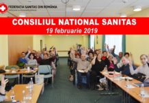 Comunicat de presă: Consiliul Naţional al Federaţiei SANITAS s-a întrunit astăzi, 19.02.2019, în Bucureşti