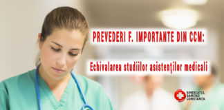 Echivalarea studiilor asistenților medicali