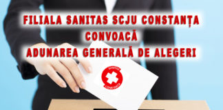 Filiala SANITAS SCJU “Sf. Apostol Andrei” Constanța convoacă Adunarea Generală de Alegeri